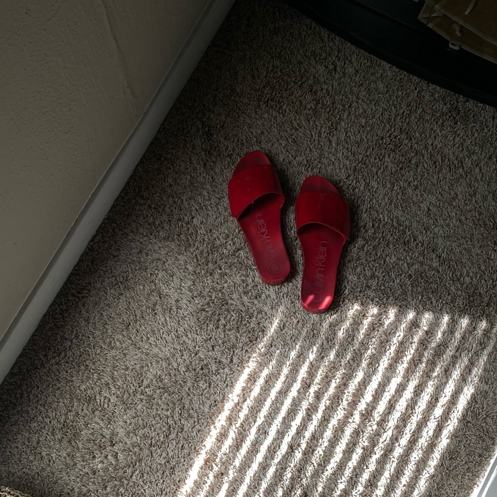 Calvin Klein Red Sandals